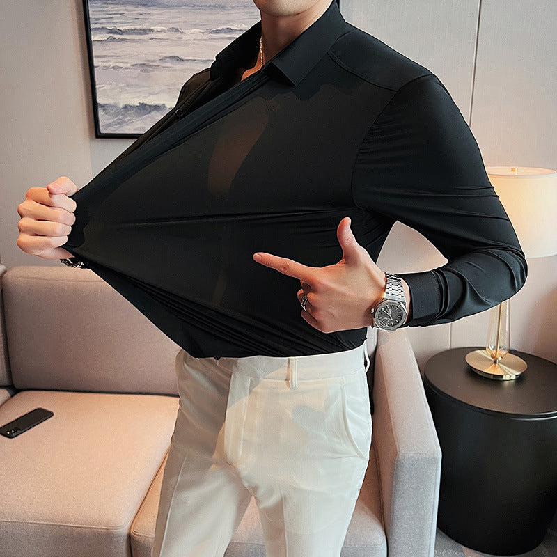 Men's Wrinkle-Free Button-Down Shirt