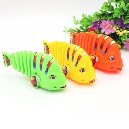 Christmas Promotion 40% OFF Plastic Wind-Up Wiggle Fish Toys
