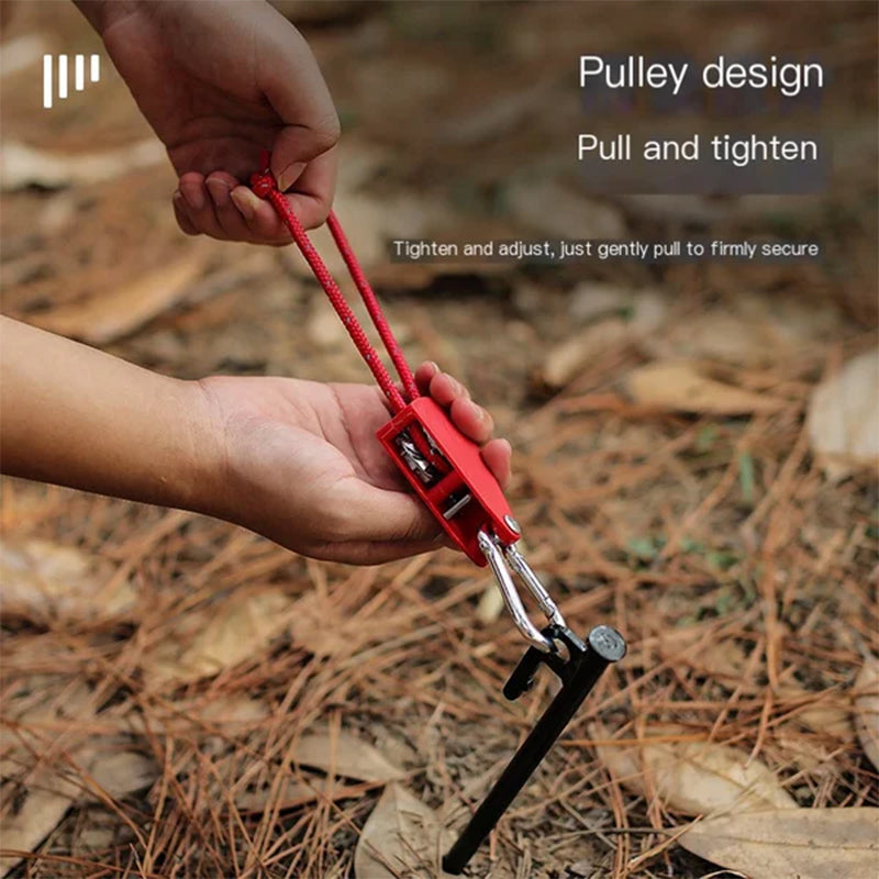 🔥Portable Adjustable Fix Camping Rope🌳