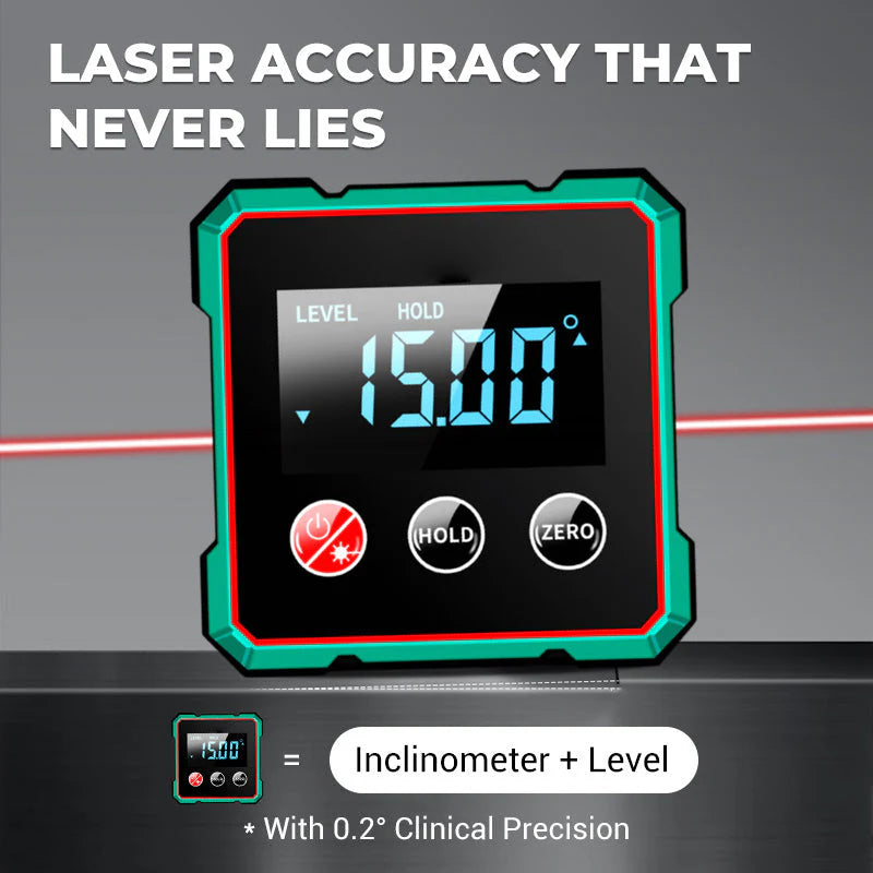 🎁🎁2025 Hot Sale 50% OFF💥Magnetic Digital Angle Finder with Electronic Laser