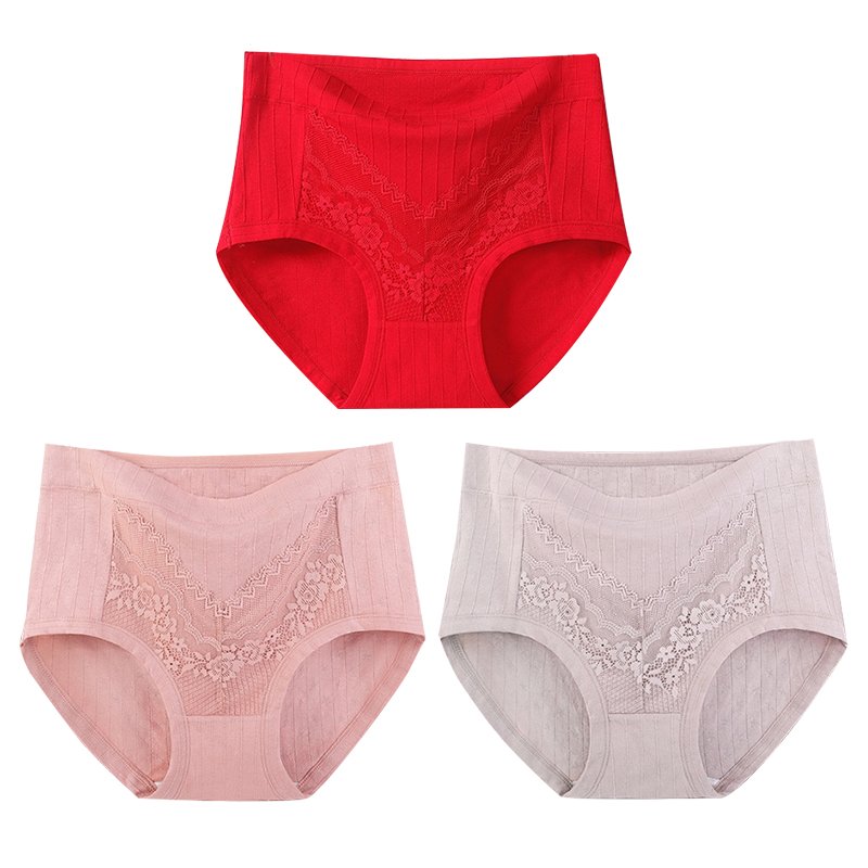 23 Plus Size LeakProof Lace Cotton Panties