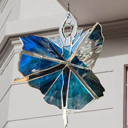 Dancing Lady Stained Acrylic Spinner