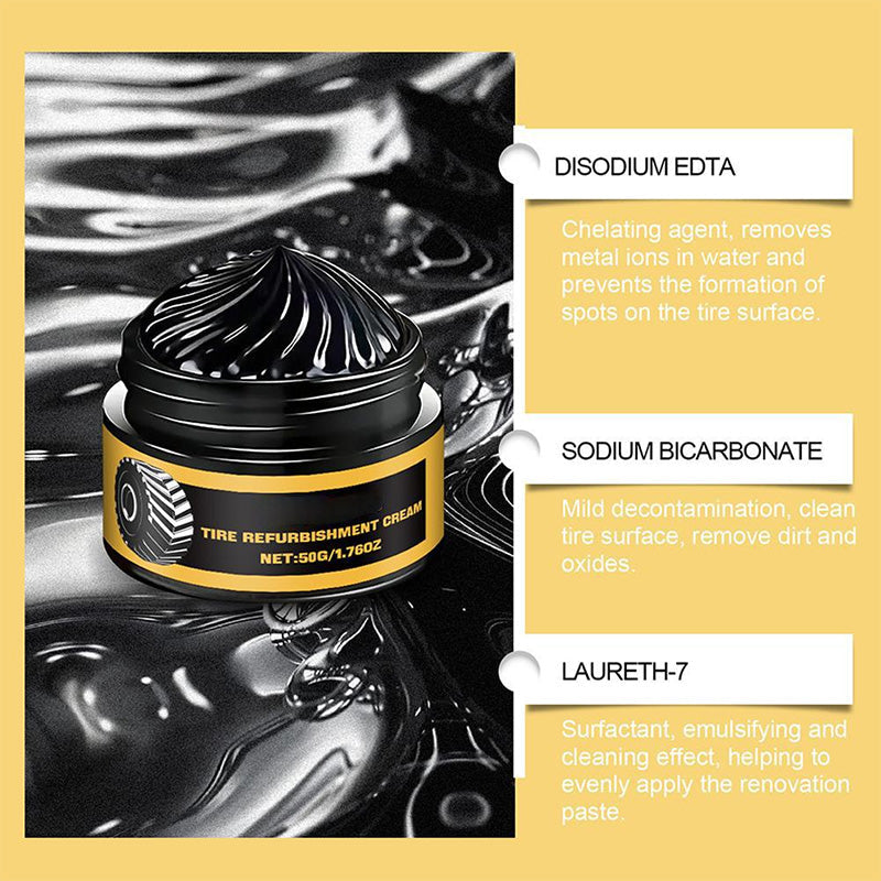 Multipurpose Long-Lasting Car Tire Refurbishment Cream