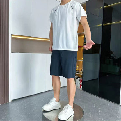 Men's Light Casual T-Shirt Shorts 2-Piece Set